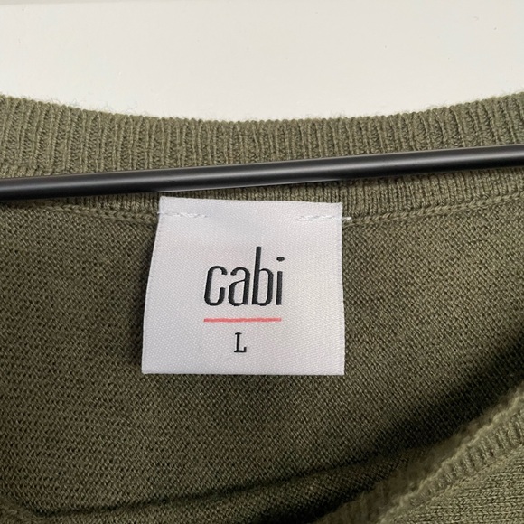 Olive Green Women's Sweater size large - Picture 3 of 5